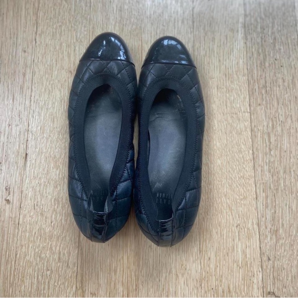 Stuart Weitzman Black Flats Classic Everyday Loafers